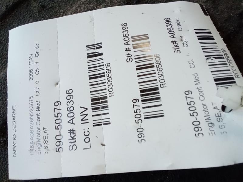 Used 2006 Nissan TITAN w/o brake limited slip differential - Stock #A06396
