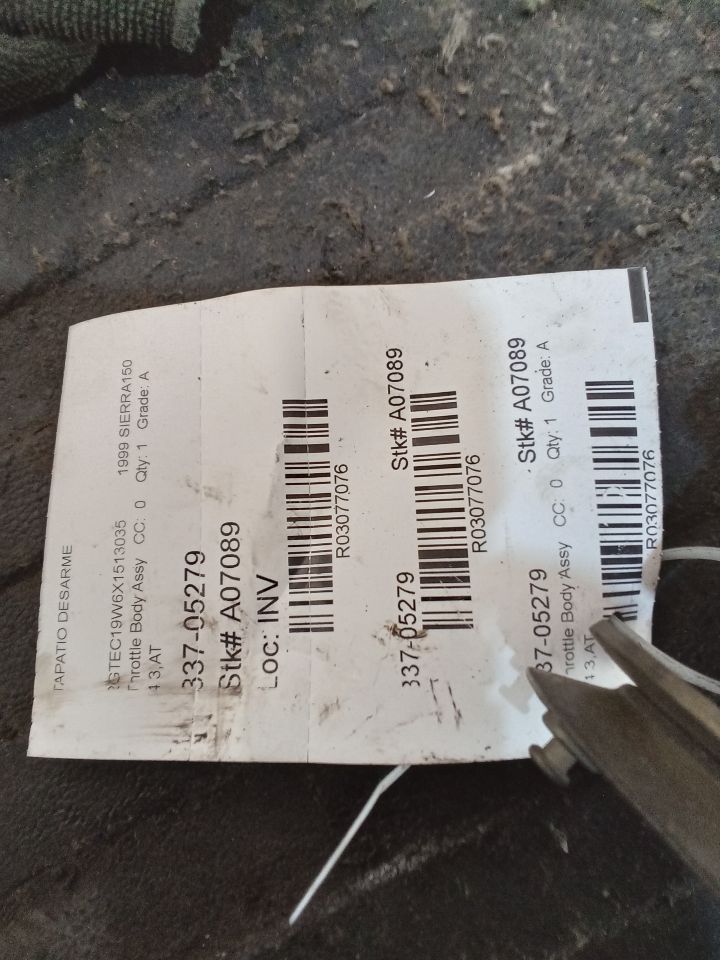 Used 1999 General Motors SIERRA 1500 PICKUP 4.3L - Stock #A07089
