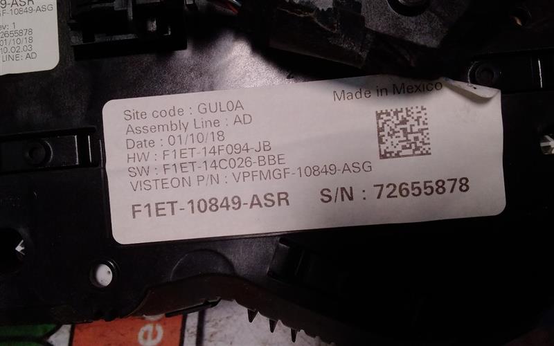 Used 2018 Ford FOCUS ID F1ET-10849-ASM thru F1ET-10849-ASR - Stock #H07250