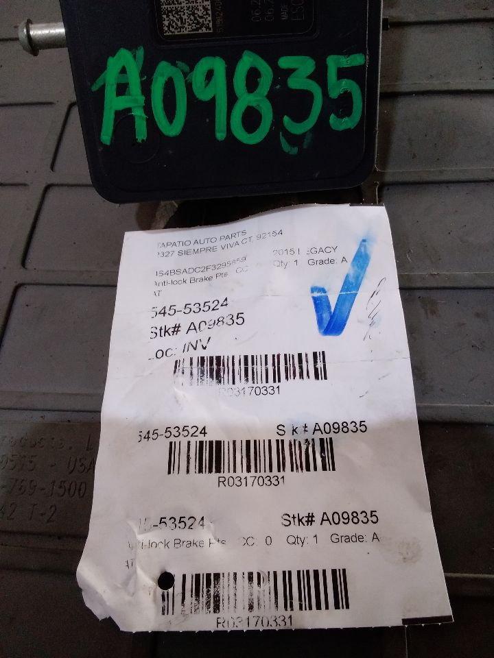 Used 2015 Subaru LEGACY Anti-lock Brake Pts - Stock #A09835