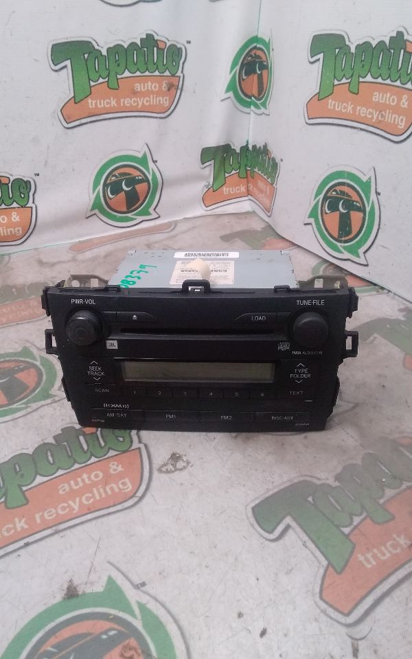 Used 2009 Toyota COROLLA ID A51848 on radio face - Stock #h08379