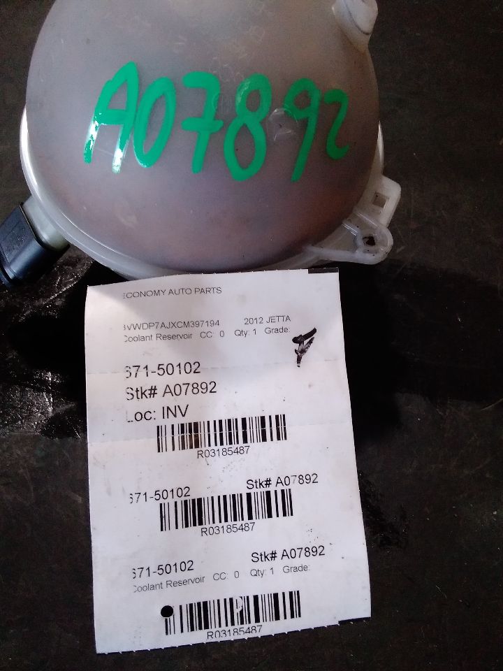 2012 Volkswagen JETTA Coolant Reservoir