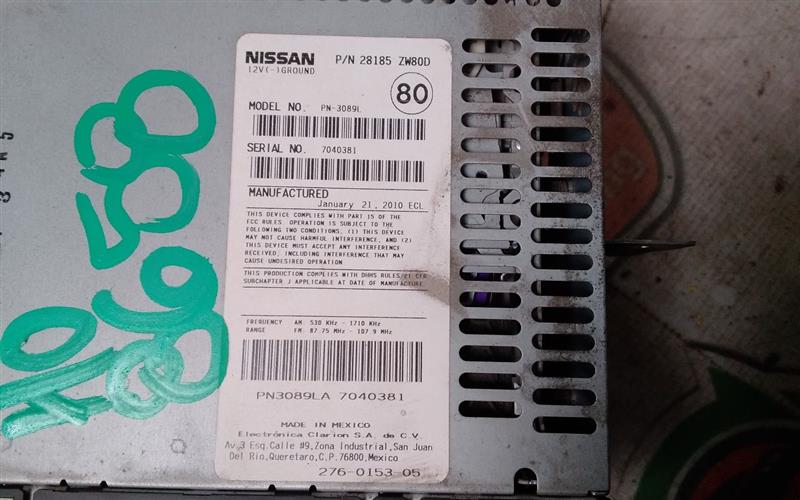 Used 2010 Nissan VERSA Radio Audio - Stock #H08658