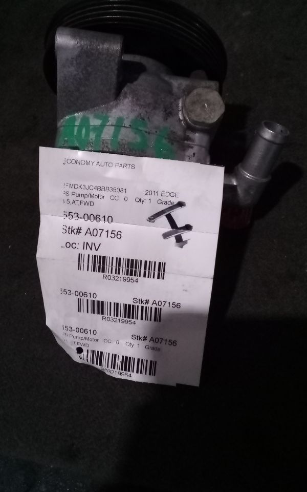 2011 Ford EDGE PS Pump/Motor
