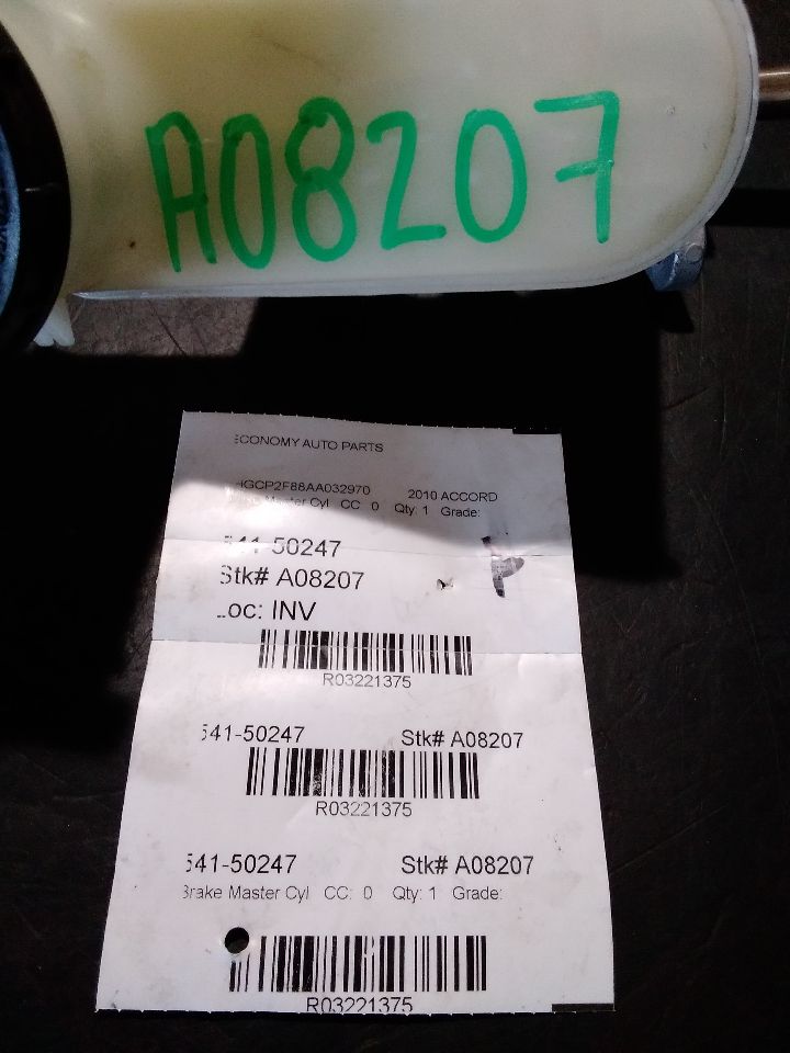 2010 Honda ACCORD Brake Master Cyl