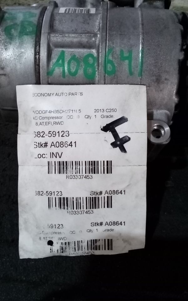 2013 Mercedes-Benz MERCEDES C-CLASS AC Compressor