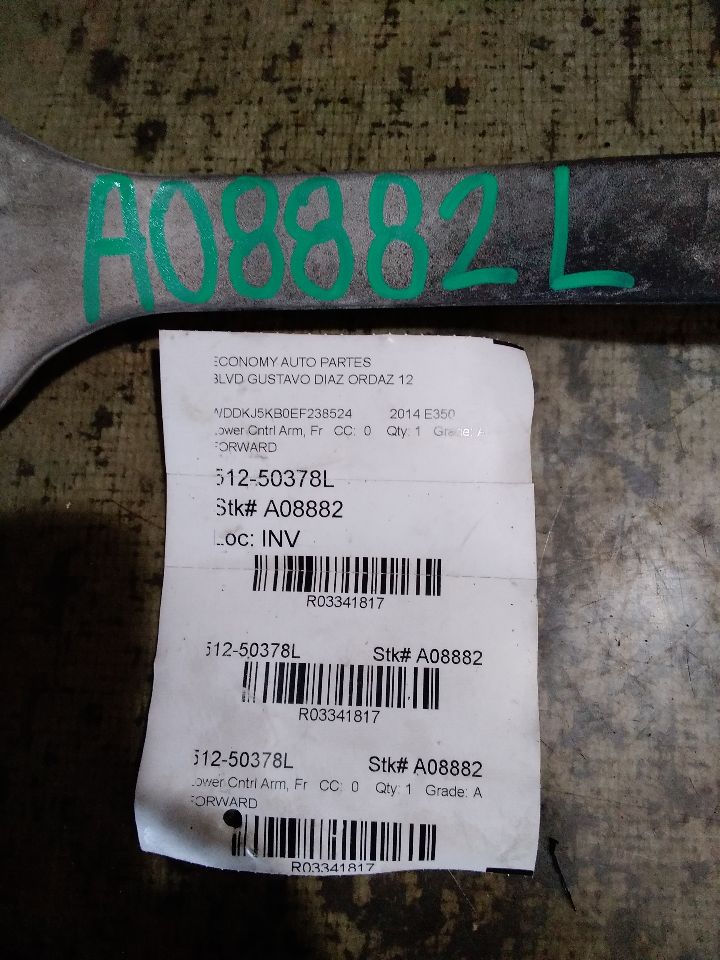 2014 Mercedes-Benz MERCEDES E-CLASS Lower Cntrl Arm, Fr