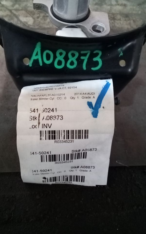 2014 Audi AUDI A4 Brake Master Cyl
