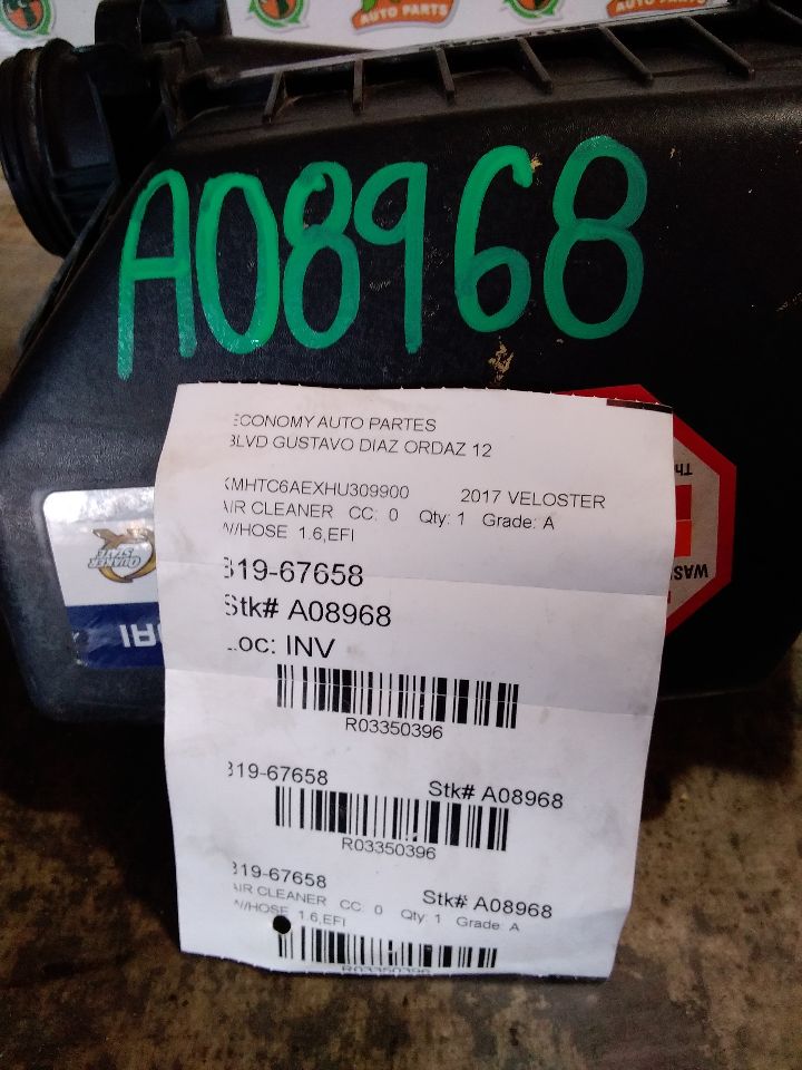 2017 Hyundai VELOSTER Air Cleaner