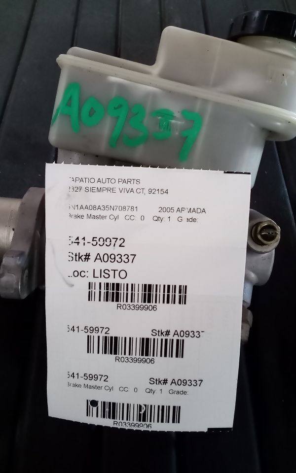 2005 Nissan ARMADA Brake Master Cyl