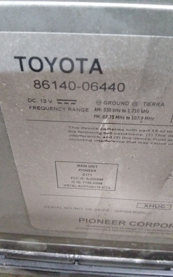 Used 2018 Toyota CAMRY ID 86140-06450 - Stock #H11550