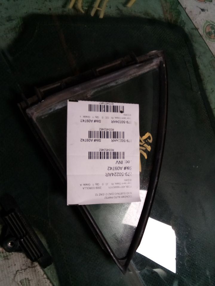 2009 Toyota COROLLA Door Vent Glass, Rr