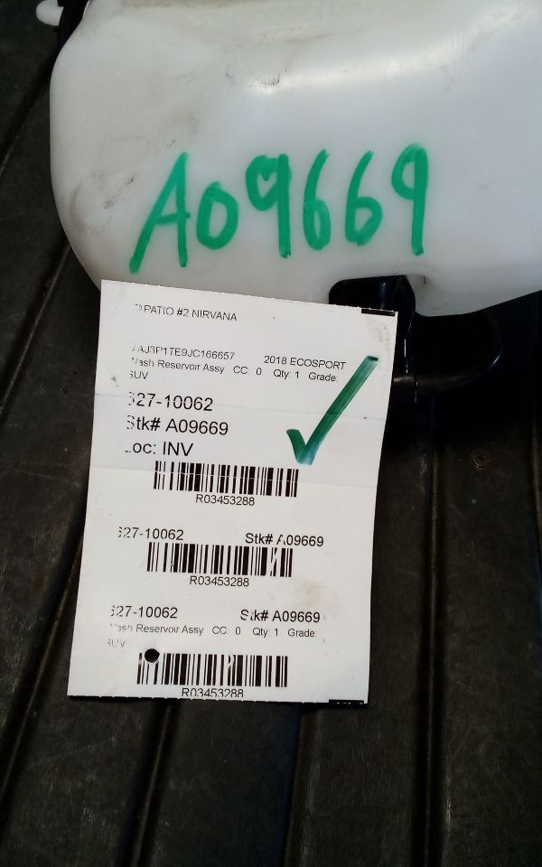 2018 Ford ECOSPORT Wash Reservoir Assy