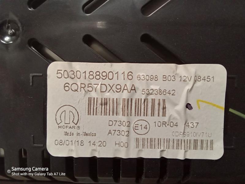 Used 2018 Chrysler COMPASS Speedo Head/Cluster - Stock #H11855