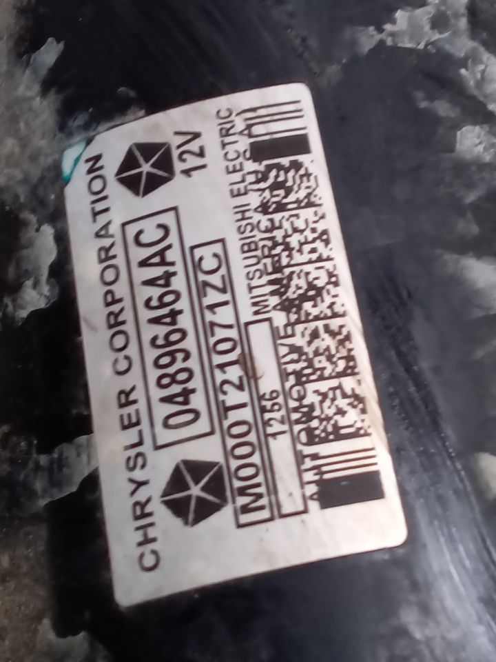 Used 2016 Chrysler OMNI Starter Motor - Stock #H11866