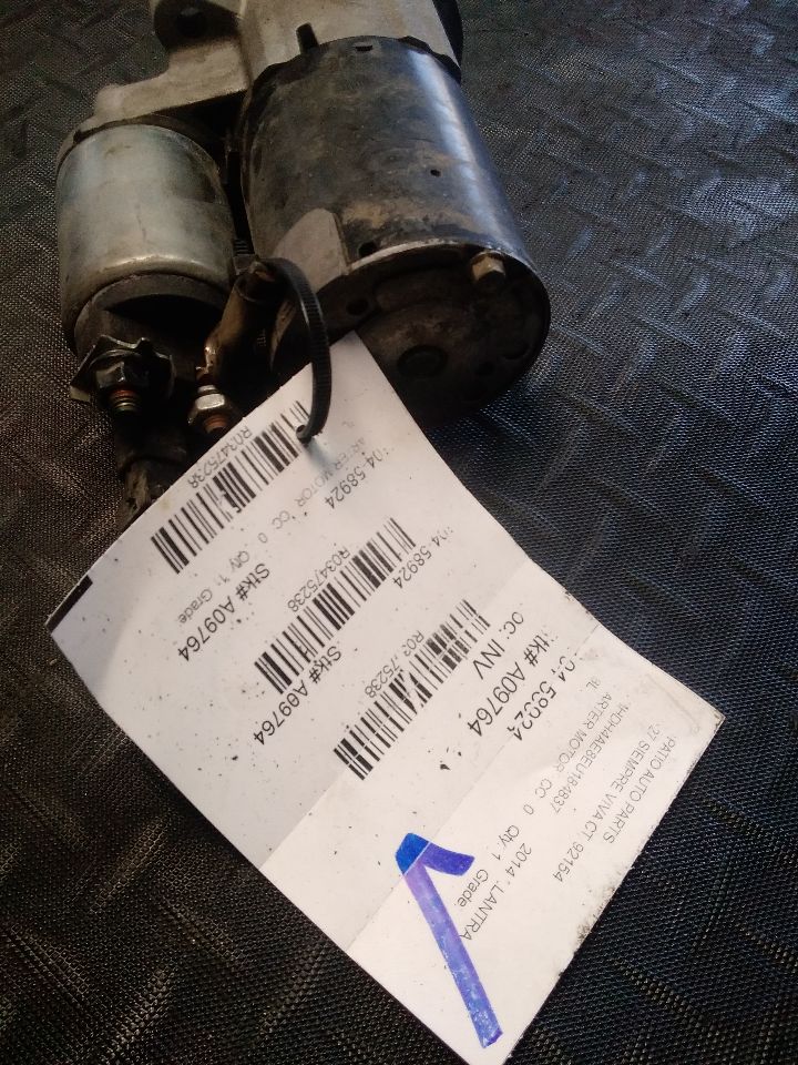 Used 2014 Hyundai ELANTRA Starter Motor - Stock #A09764