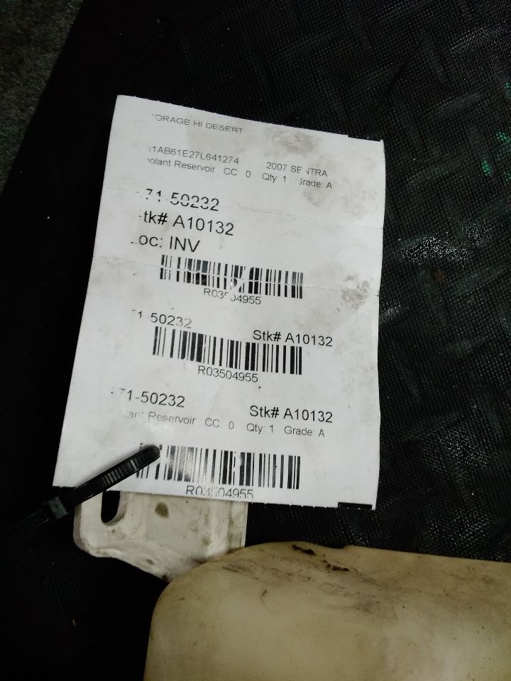 2007 Nissan SENTRA Coolant Reservoir