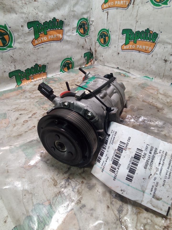 Used 2015 Hyundai GENESIS AC Compressor - Stock #H12589