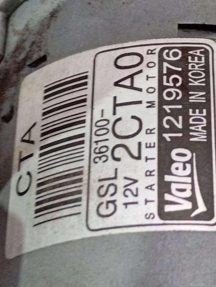 Used 2019 Kia STINGER Starter Motor - Stock #H13108