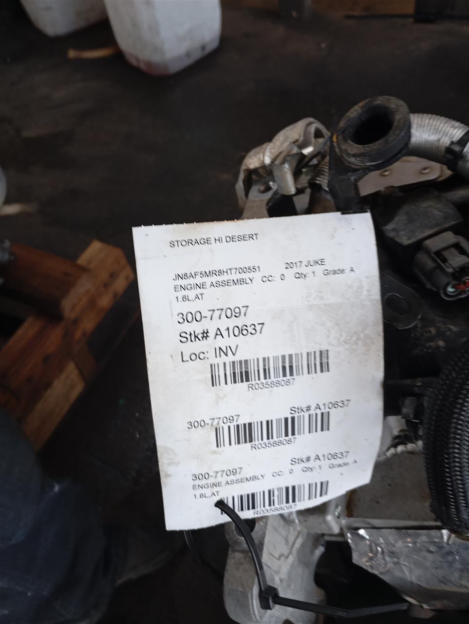 2017 JUKE Nissan Engine Assembly