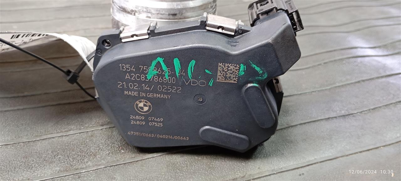 Used 2014 BMW BMW 228i Throttle Body Assy - Stock #A10745