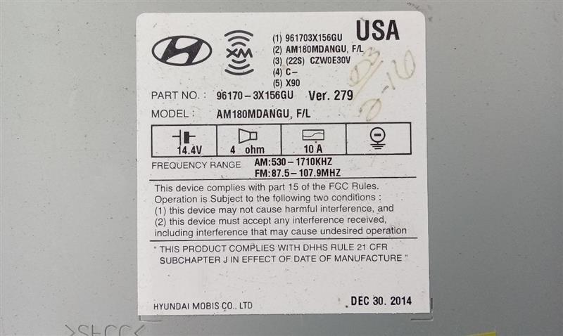Used 2015 Hyundai ELANTRA ID 961703X156 - Stock #J00882