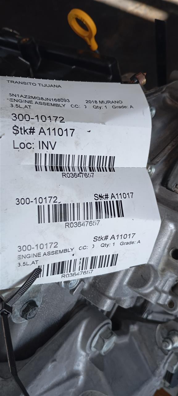 2018 MURANO Nissan Engine Assembly