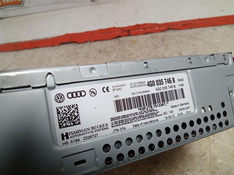 Used 2013 Audi AUDI A6 ID 4G0035746B - Stock #H14303