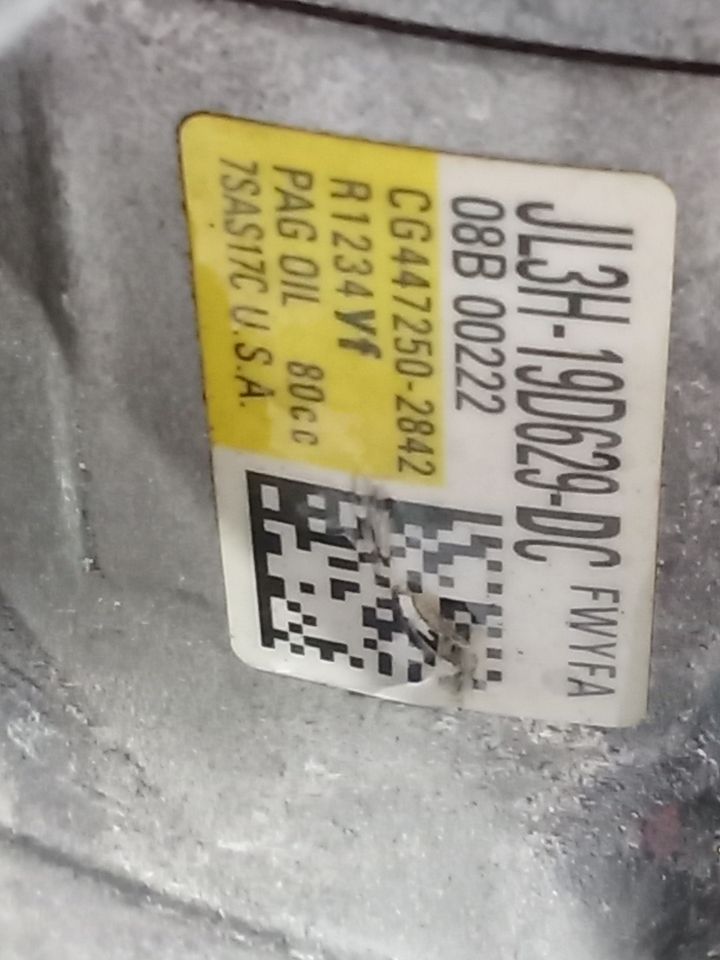 Used 2018 Ford FORD F150 PICKUP AC Compressor - Stock #H14268