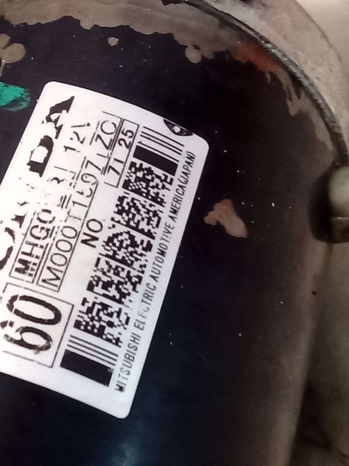 Used 2007 Acura TL Starter Motor - Stock #H14721