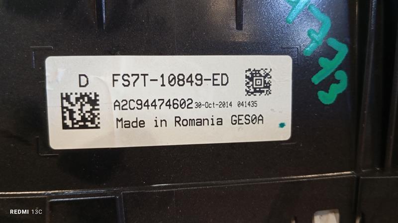 Used 2015 Ford FUSION ID FS7T-10849-EA thru EE - Stock #H14773