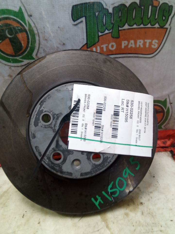 2022 General Motors BOLT Brakes, Front