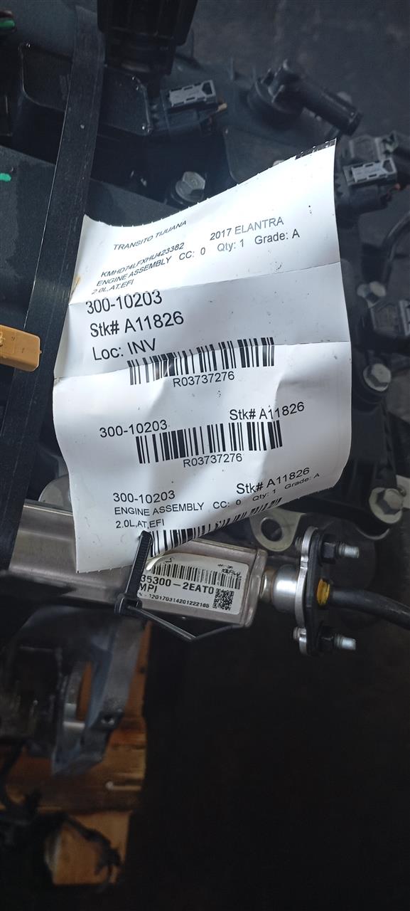 2017 ELANTRA Hyundai Engine Assembly