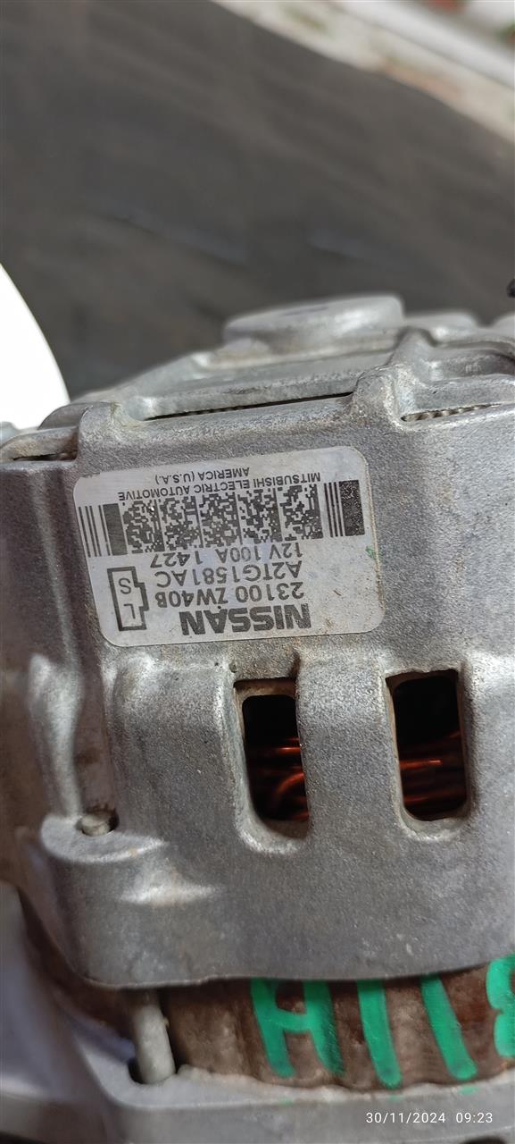 Used 2011 Nissan SENTRA Alternator - Stock #A11879
