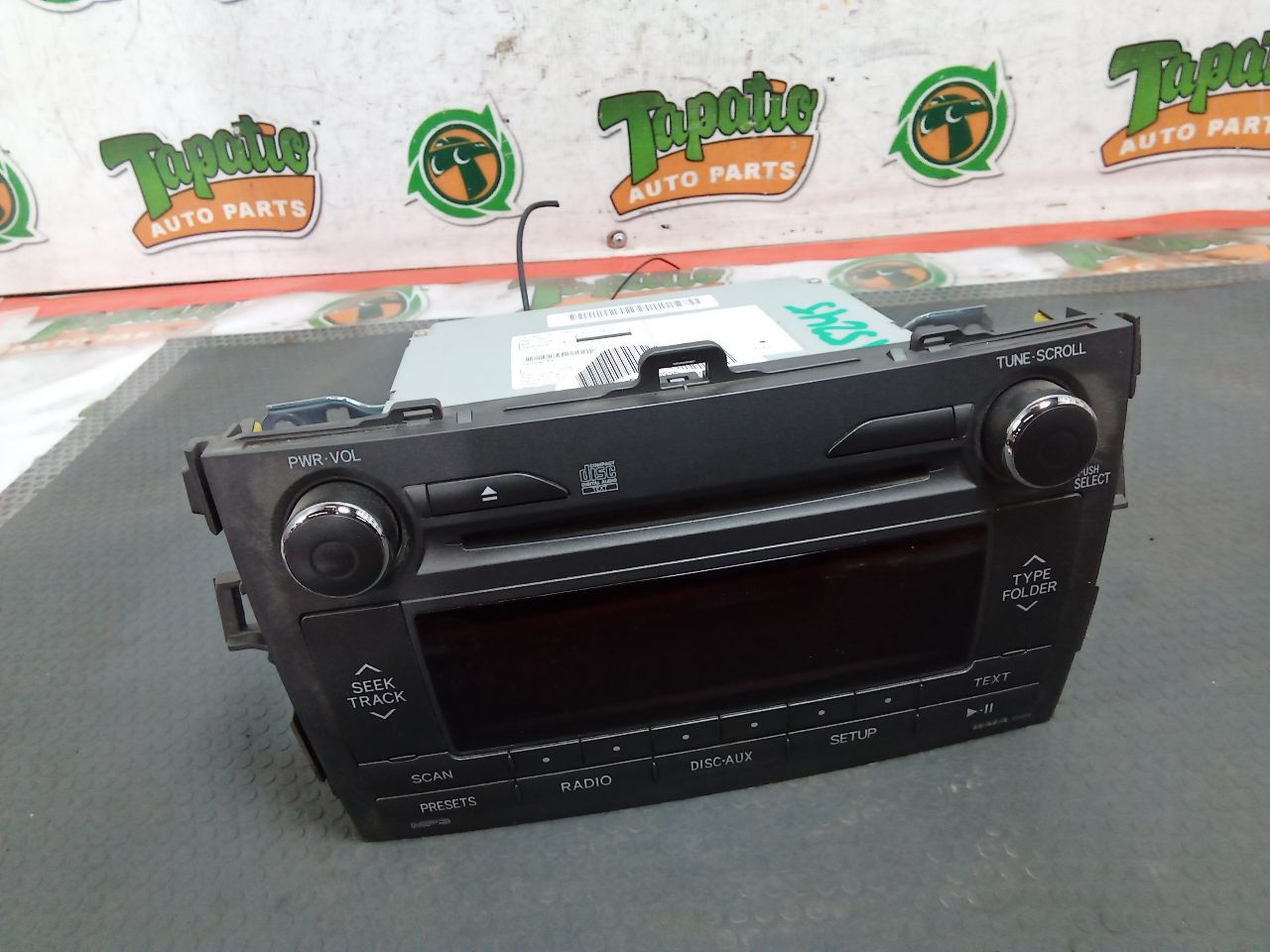 Used 2011 Toyota COROLLA ID A518AH on radio face - Stock #H15245