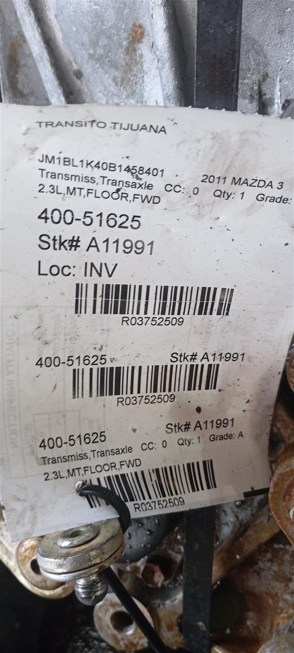 2011 Mazda MAZDA 3 Transmiss,Transaxle