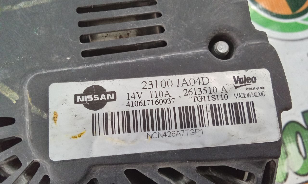 Used 2012 Nissan ALTIMA Alternator - Stock #J01106
