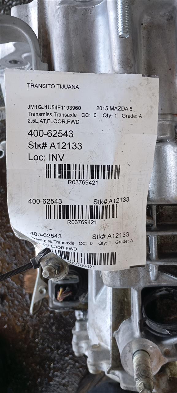 2015 Mazda MAZDA 6 Transmiss,Transaxle