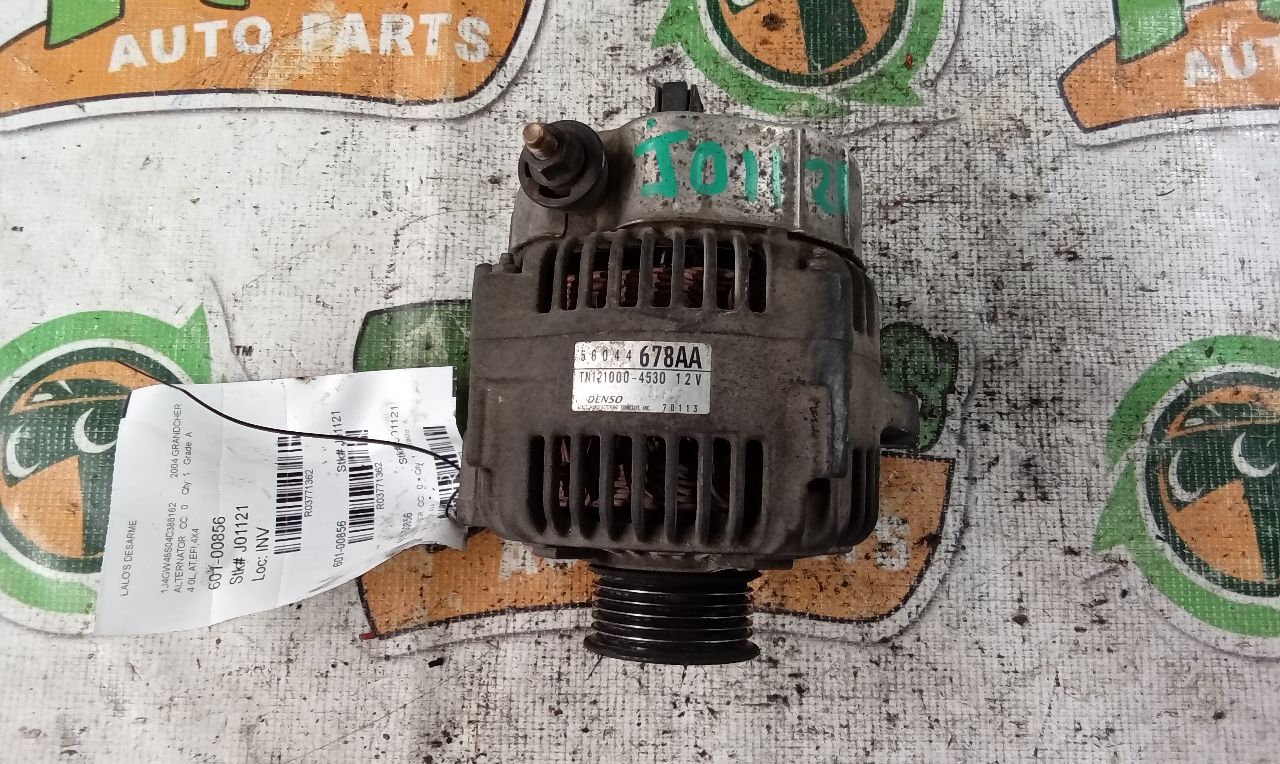 Used 2004 Jeep GRAND CHEROKEE Alternator - Stock #J01121