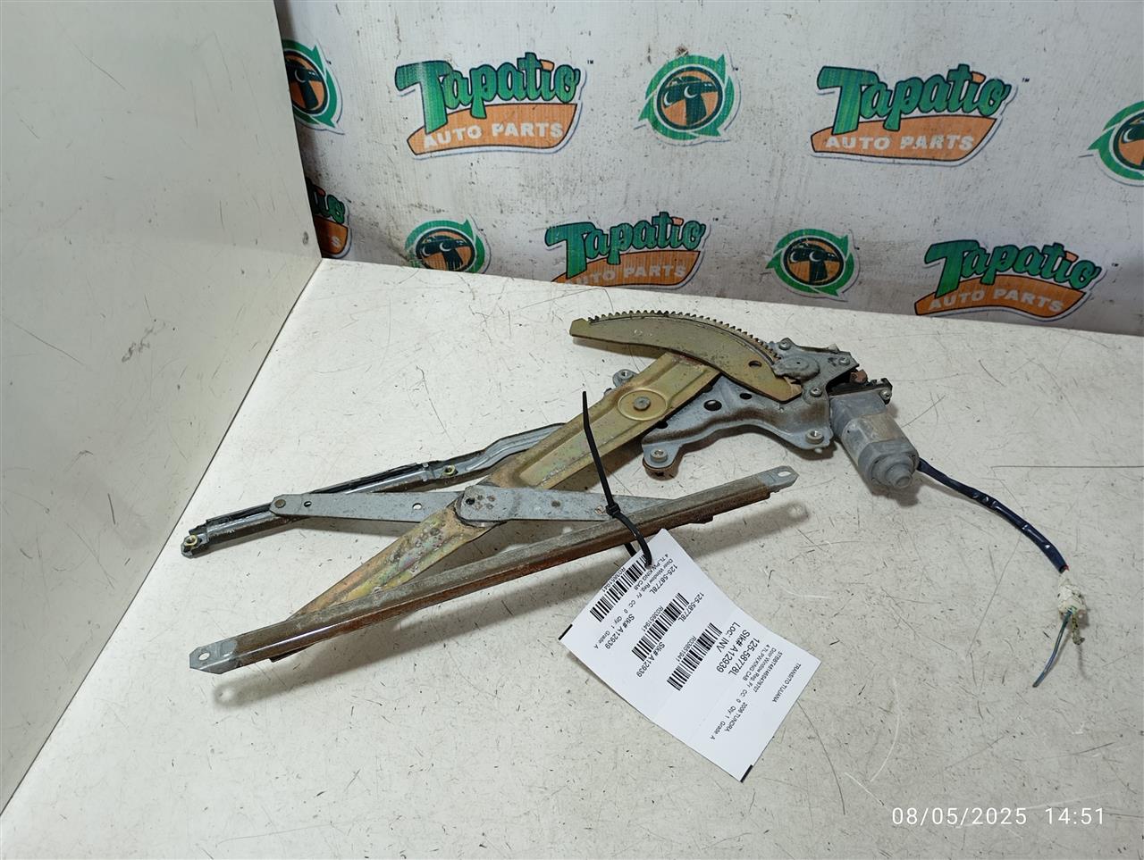 2006 Toyota TUNDRA Door Window Reg, Fr