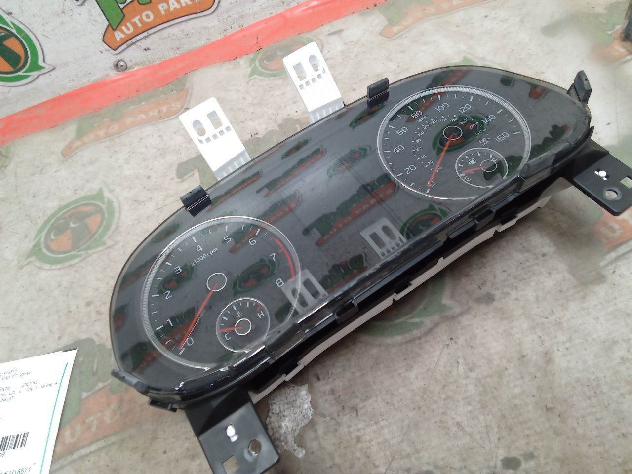 Used 2022 Kia K5 Speedo Head/Cluster - Stock #H16671