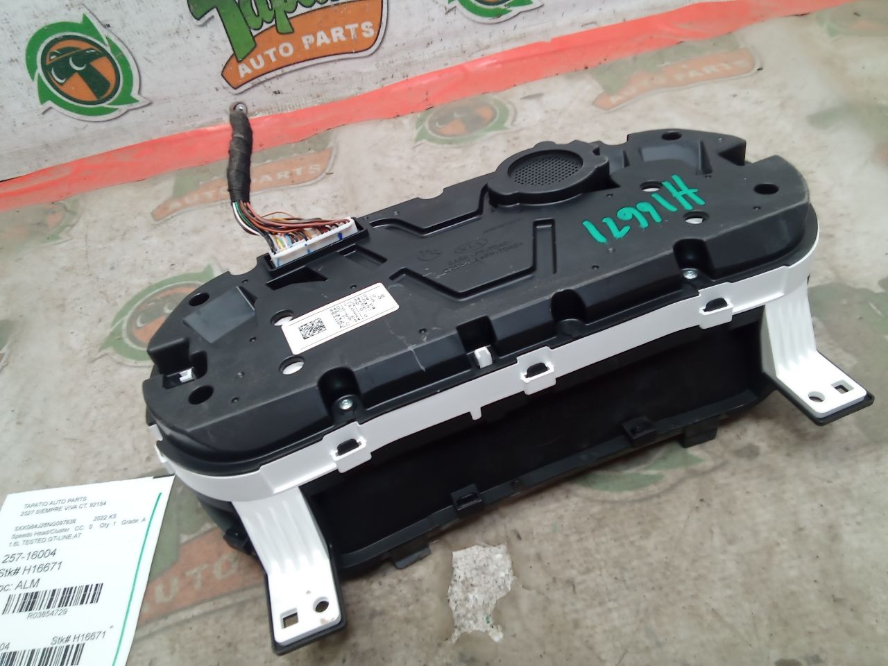 Used 2022 Kia K5 Speedo Head/Cluster - Stock #H16671