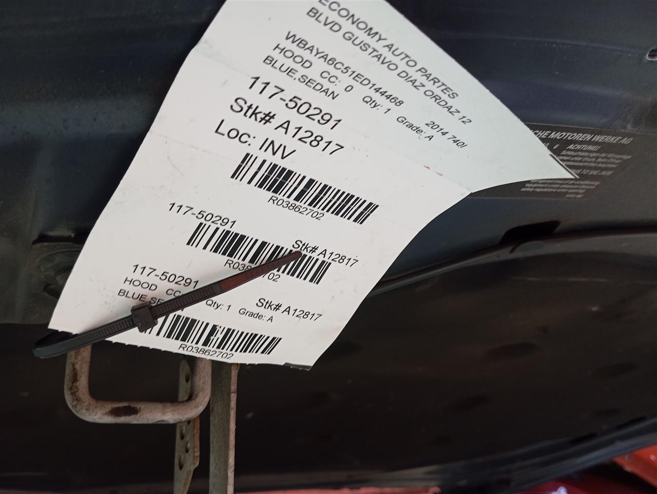 2014 BMW BMW 740i Hood