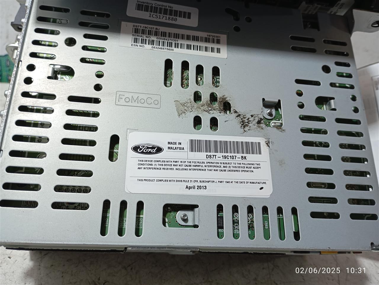 Used 2016 Ford FUSION ID GS7T-18E245-ADA - Stock #A13052