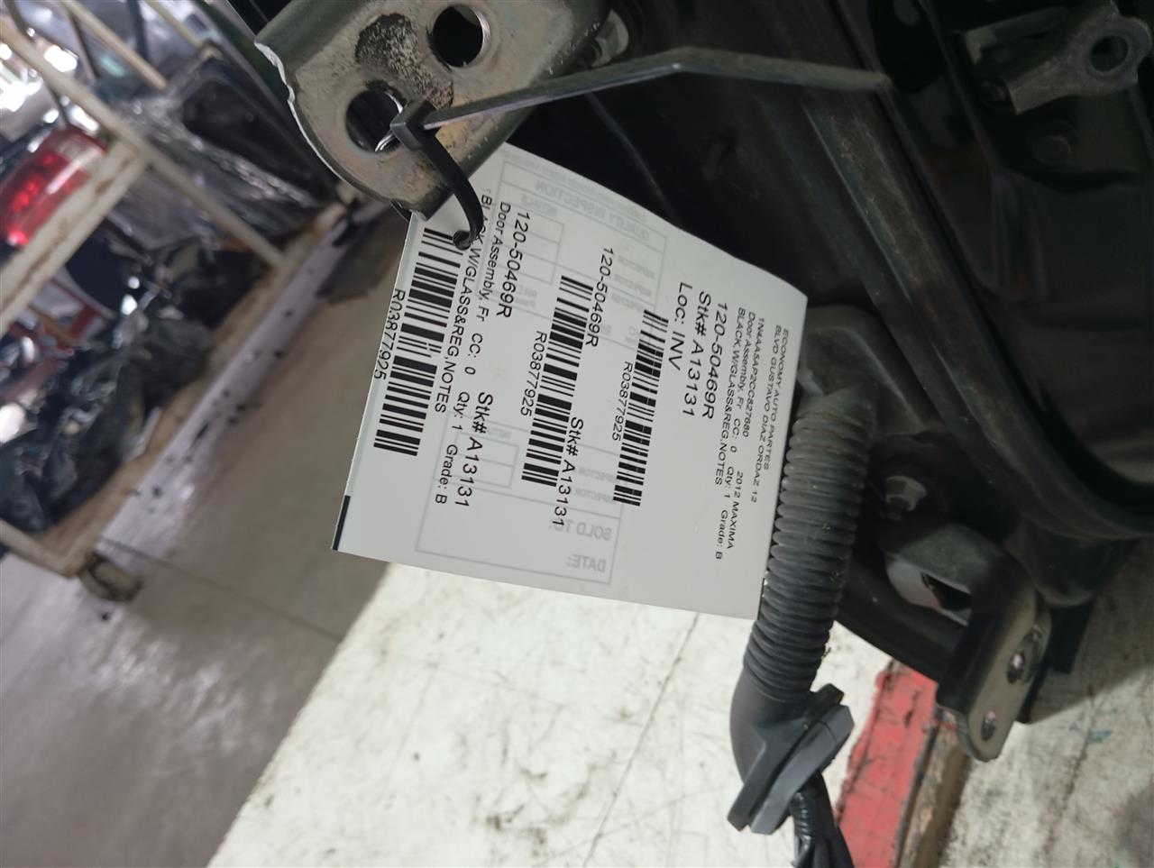 2012 Nissan MAXIMA Door Assembly, Fr