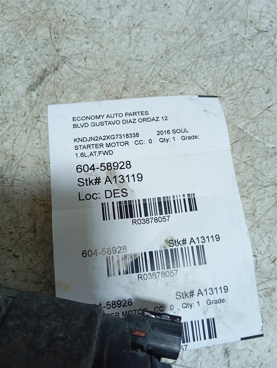 Used 2016 Kia SOUL w/o automatic engine stop and start - Stock #A13119