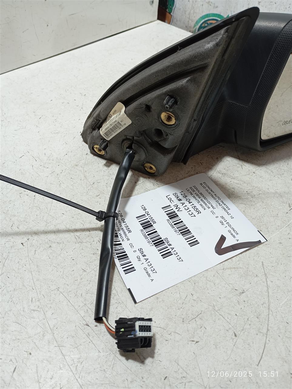 Used 2013 General Motors EQUINOX Side View Mirror - Stock #A13137