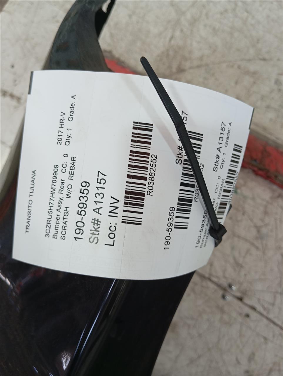 2017 HR-V Honda Bumper Assy, Rear