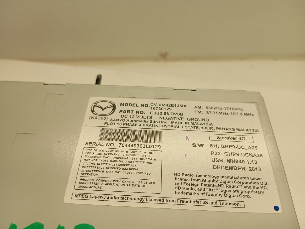 Used 2015 Mazda MAZDA CX-5 controller (dial) - Stock #H17120