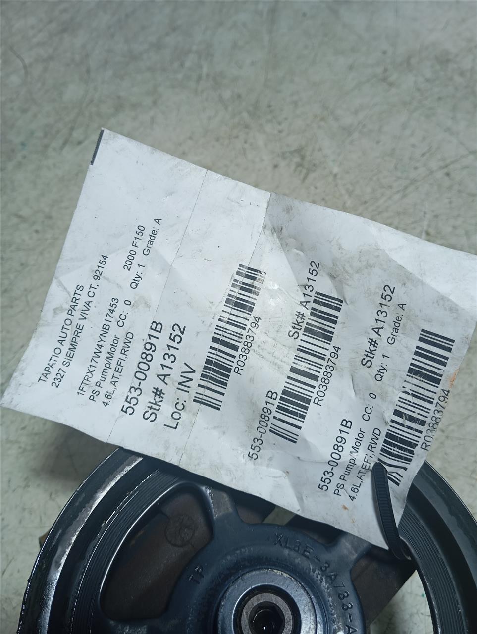2000 Ford FORD F150 PICKUP PS Pump/Motor